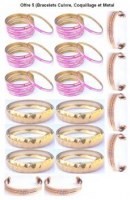 Bracelet Cuivre Coquillage et Metal