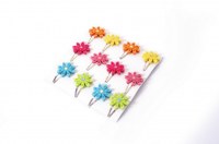 Lot de 12 Pinces à Cheveux "Fleurs"