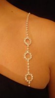 Bretelles bijoux amovibles en métal et strass