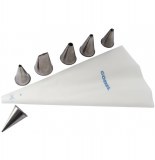 Poche à douilles - gobel - réutilisable avec 6 douilles inox