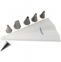 Poche à douilles - gobel - réutilisable avec 6 douilles inox