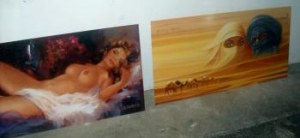 Tableaux linen 50x100 avec attaches