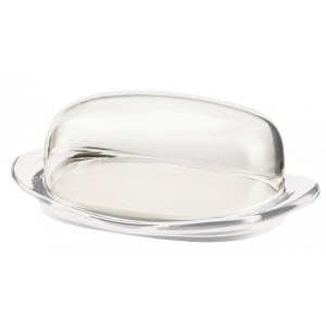 Beurrier incassable - guzzini - transparent - rangement du frigo