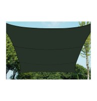 Voile d'ombrage rectangulaire - gris anthracite - toile solaire 3 x 4