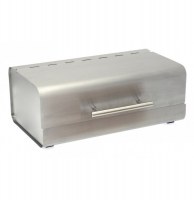 Boîte à pain en inox - corbeille fermée - rangement cuisine