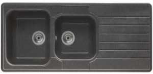 Evier à encastrer 2 bac