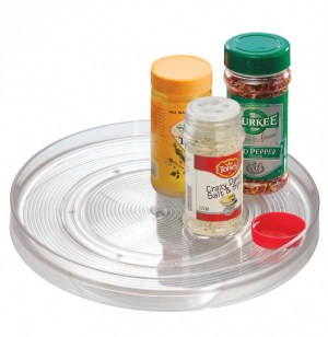 Plateau tournant transparent - interdesign - plateau rotatif 29 cm