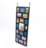 Pêle-mêle 19 photos - cadre multi photos spécial porte - noir