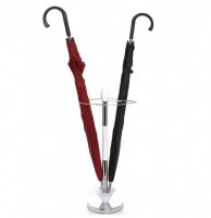 Porte parapluies chromé - support pour entrée ou accueil - blanc