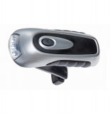 Lampe torche dynamo argent - rechargement avec poignée