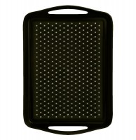 Plateau de service antidérapant - noir - système anti-glisse