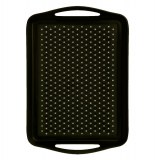 Plateau de service antidérapant - noir - système anti-glisse