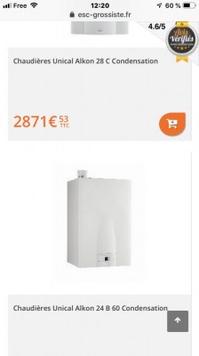 Grand choix de chaudières murales à gaz