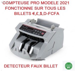 Compteuse de billet pro et detecteur de faux neuf emballe