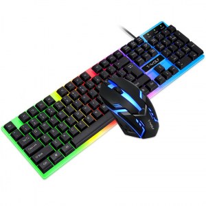 CLAVIER DE JEU ILLUMINÉ POUR GAMERS + SOURIS TF230