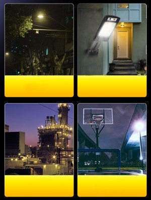 LAMPE DE RUE SOLAIRE 120LED TÉLÉCOMMANDE + MANDRIN XW-D60