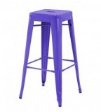 Tabouret vintage en acier peint