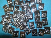 REVENDEUR marché LOT de 500 paires de boucles d'oreilles argentés