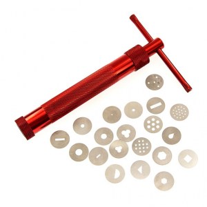 EXTRUDEUSE POUR PATES FIMO ET TERRE avec 20 embouts