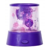 Lampe projection pour chambre enfant - violet - luminaire animé