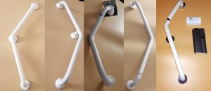 LOT + 90 PIECES BARRE APPUI PMR MARQUE DELABIE / HEWI / AKW / PELLET