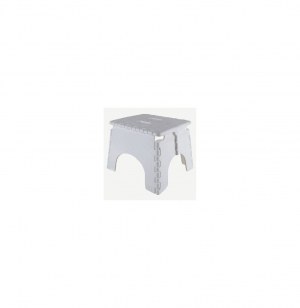 Marche-pied pliable - h 20 cm - petit tabouret blanc