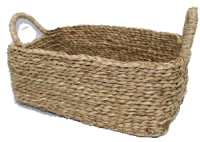 Lot de 3 corbeilles en jacynthe d eau