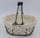 Panier ovale en grillage