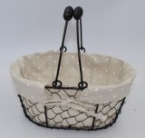 Panier ovale en grillage