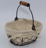 Petit panier ovale en grillage