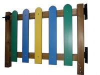 Portillon lames pour clôture d'aire de jeux