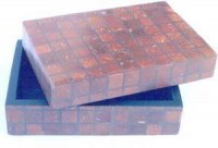 Boîtes en bois de noix de coco en bande