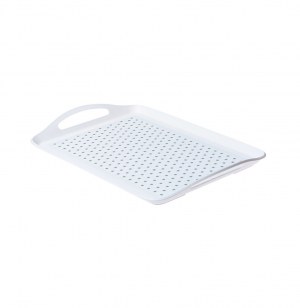 Plateau de service antidérapant - assorti de couleurs - système anti