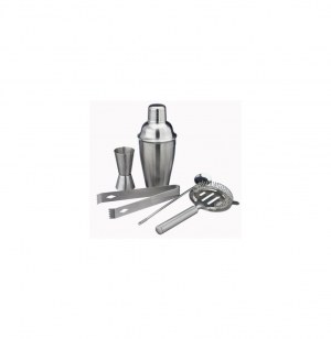 Coffret cocktail complet en inox - shaker et accessoires