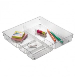 Organisateur pour tiroir transparent - interdesign - rangement multi f