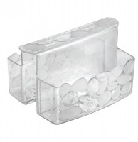 Porte éponges transparent - interdesign - séparateur cavalier pour