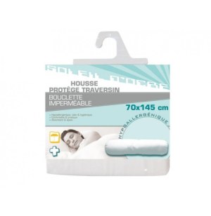 Housse protège traversin bouclette imperméable - 70 x 145 cm - hypoa