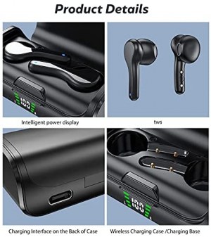 Écouteurs 5.0 sans Fil antibruit K28 Bluetooth Affichage LED