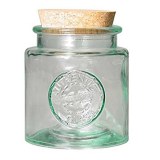 Bonbonnière, pot en verre recyclé San Miguel
