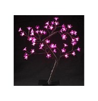 Arbre lumineux d'intérieur rose - 48 leds - décoration lumineuse
