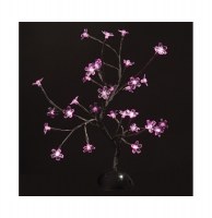 Arbre lumineux d'intérieur rose - 32 leds - décoration lumineuse