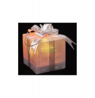 Cadeau lumineux dégradé de couleurs - décoration de no Ğl à suspen