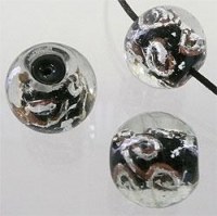 Perle en verre circulaire italien-style