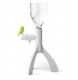 Fontaine à boisson - oiseau vert - qualy - accessoire de table