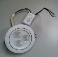 Lot : 10 plafonniers extra-plats, Finition blanche,