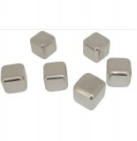 Glaçons en inox - lot de 6 - metallic ice pour rafraîchir sans dilue