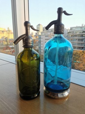 Siphon Argentin, Siphon ancien authentique, Bouteille eau de Seltz
