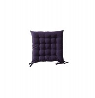 Galette de chaise matelassée 40 x 40 cm - violet