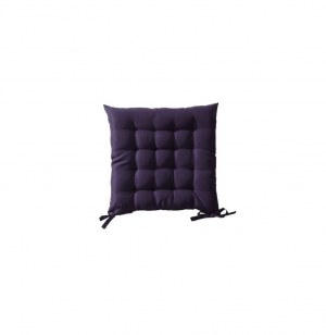 Galette de chaise matelassée 40 x 40 cm - violet