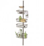 Etagère de douche téléscopique inox - 5 niveaux - interdesign